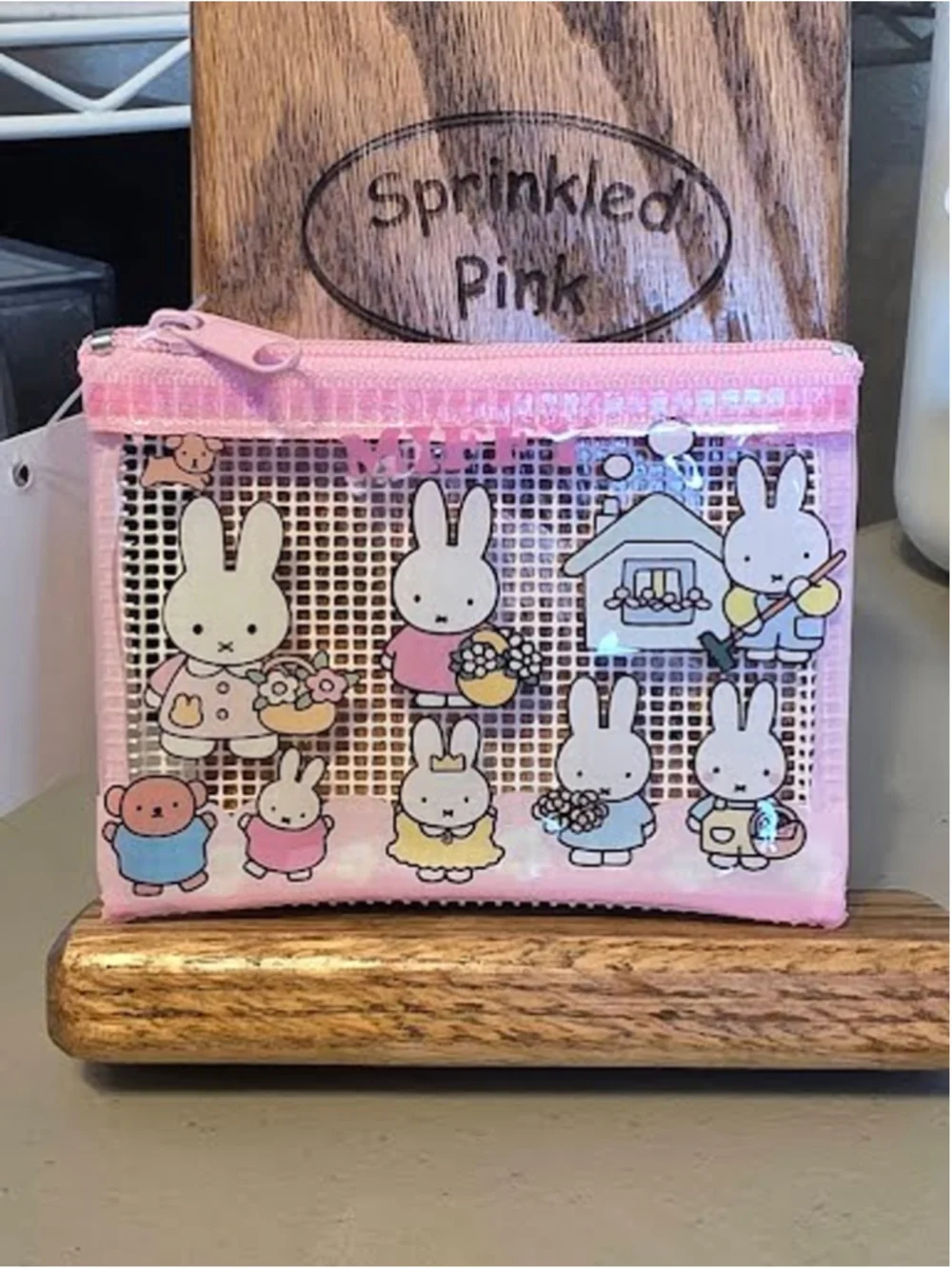 #MIF-2397 Small Vinyl Miffy Zippered Coin Pouch